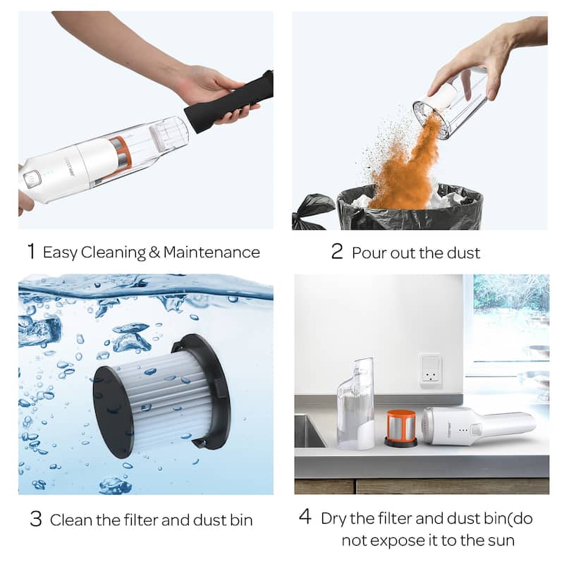 Costway Lightweight Handheld Vacuum Cleaner Cordless Battery Powered - See Details