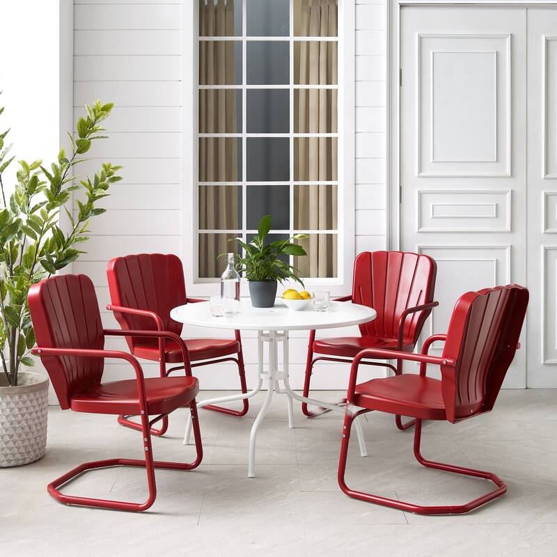 Crosley Ridgeland 5-piece Outdoor Dining Set - 104.5 W x 104.5 D x 34.25 H