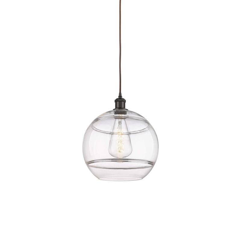 Innovations Lighting 516-1P-14-12 Rochester Pendant Rochester 12" Wide - Oil Rubbed Bronze / Clear