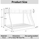 preview thumbnail 16 of 14, White Bunk Bed Noise Reduced Bed, CPC Certified, Twin over Full