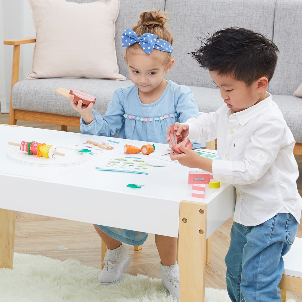 Teamson Kids - Little Chef Frankfurt Wooden Cutting food play kitchen accessories