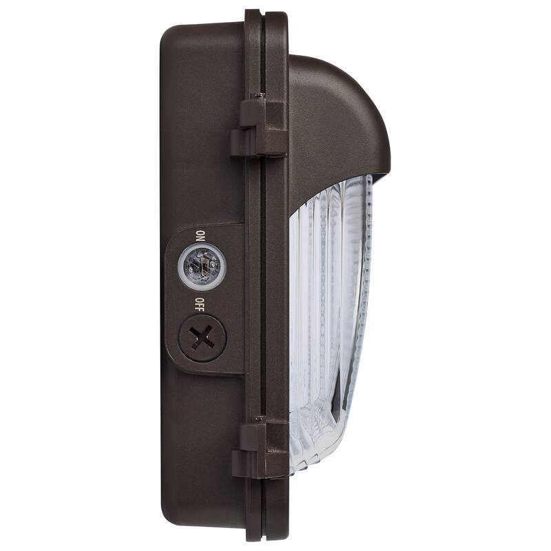 LED Low Profile Wall Pack Wattage 70/85/100W and CCT 3K/4K/5K Selectable Photocell - Bronze