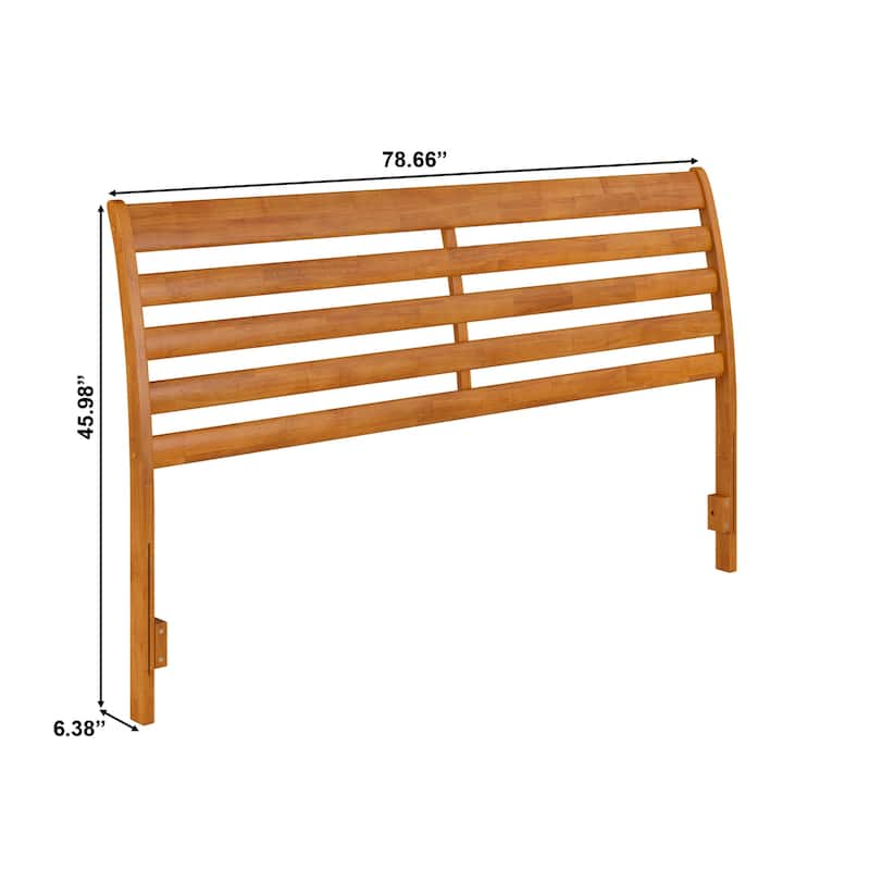 King Size Wood Headboard Southwestern Style Solid Wood Charger Bed Frame Decor