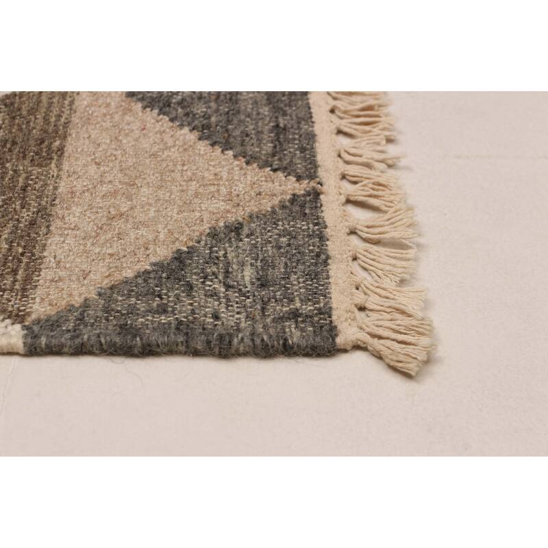 Ankara FW Cream Kilim 4'10" x 7'10" - 4'10 x 7'10