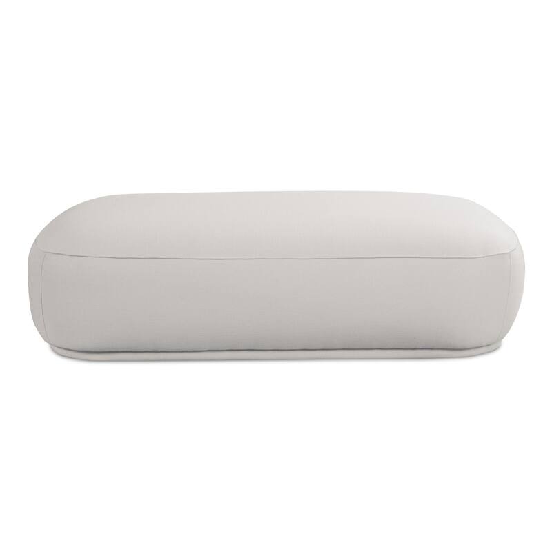 NADAAL STUDIOS Alston, Oversized Ottoman With Performance Fabric - 60"W x32"D x16"H - White