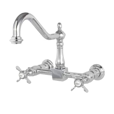 Kingston Brass Essex Wall Mount Bridge Kitchen Faucet