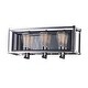 preview thumbnail 1 of 3, Maxim Refine 3 Light 21" Wide Bathroom Vanity Light Black / Polished Nickel