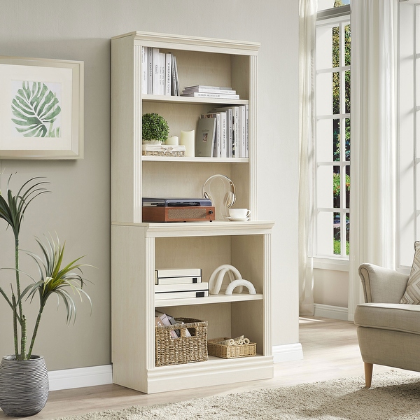 Halston 72.5 Tall Modular Bookcases Bookshelves Standing 5 Tier Display Shelves Organizer and Storage Cream Bed Bath Beyond 41705429