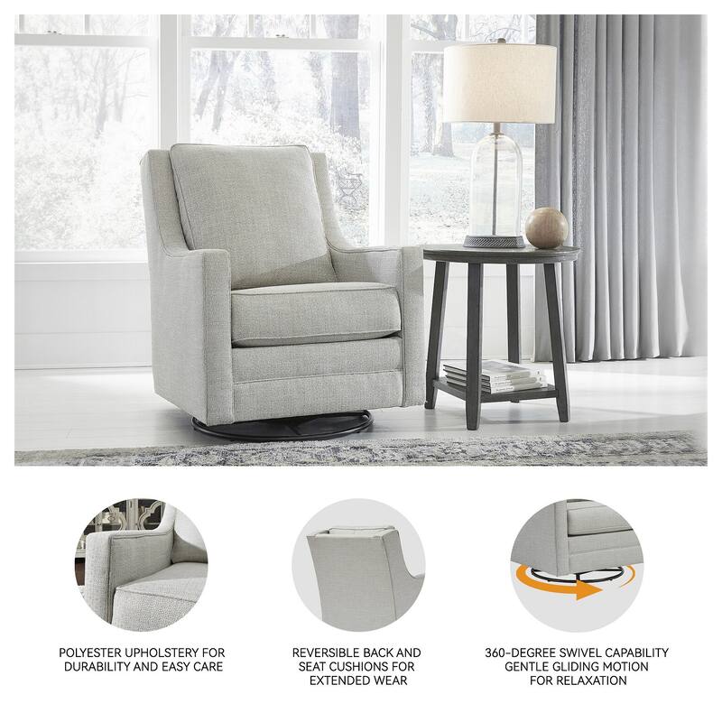 Kambria Contemporary Swivel Glider Accent Chair