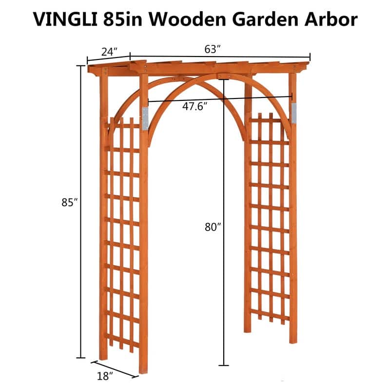 84" Beautiful And Practical Garden Arch