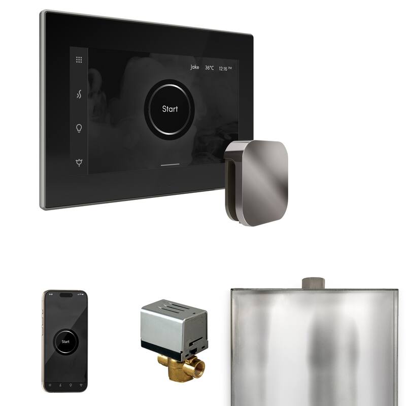 Mr Steam BX Xbutler Package Steam Shower Control Package with Isteamx - Black / Brilliant Black
