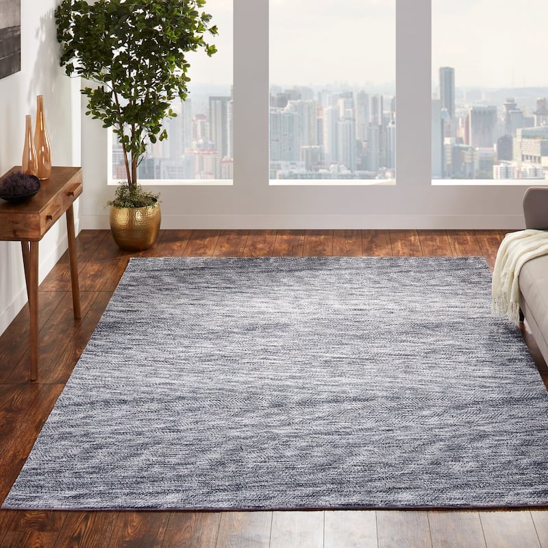 Heathered Abstract Area Rug - 8'6" X 11'6" - Graphite