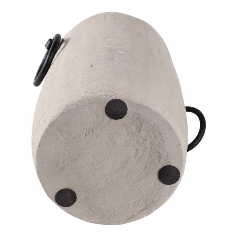 Pottery Decorative Vase with Side Handles Boho-Inspired Silhouette