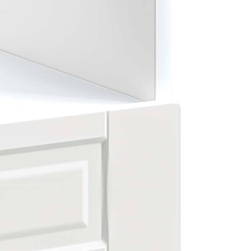 vidaXL Oven Cabinet White Engineered Wood Compact Adjustable Feet - 18.1 x 23.6 x 32.1