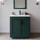 Option Green / Giotto Quartz Top / Matte Black Hardware