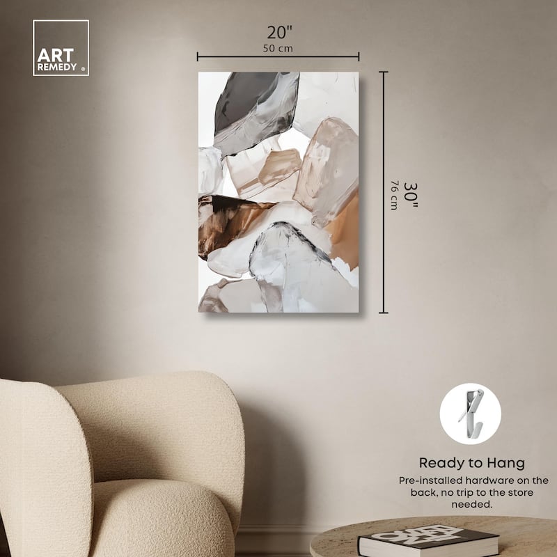 Sedimentary Hues II Canvas by Art Remedy, Gallery Wrapped