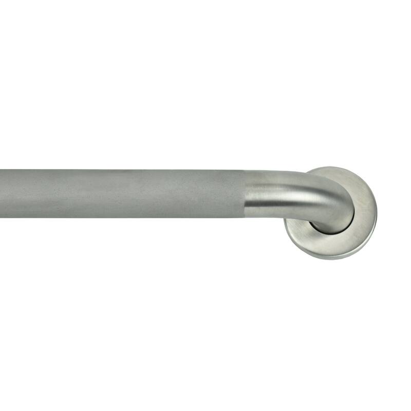 Keeney 1-1/2 in. Classic Stainless Steel Grab Bar, Concealed with Safety Grip