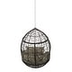 preview thumbnail 12 of 16, Mabel Wicker Hanging Chair by Christopher Knight Home