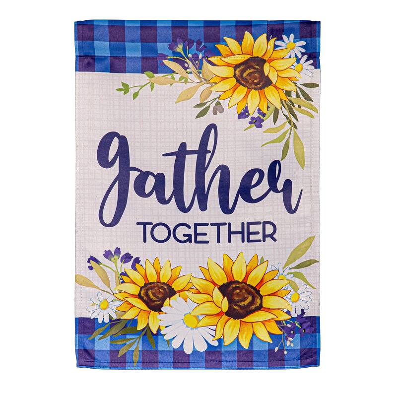 Gather Suede Garden Flag