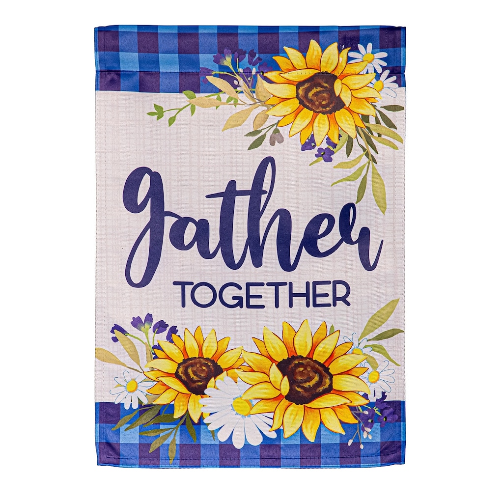 Gather Suede Garden Flag
