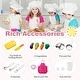 preview thumbnail 7 of 8, Gymax Kids Kitchen Playset w/ Apron Stoves Hood Oven Ice Maker