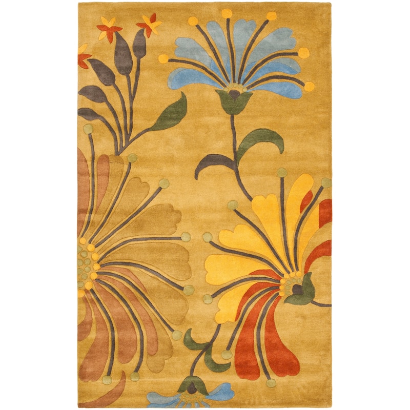 SAFAVIEH, Handmade Soho Renada Floral N.Z. Wool Rug