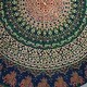 preview thumbnail 7 of 5, Cotton Floral Elephant Jamboree Round Tablecloth Collection - 81 inches