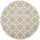preview thumbnail 72 of 155, SAFAVIEH Handmade Chatham Clemma Modern Moroccan Wool Rug 5' Round - Grey/Ivory - Round