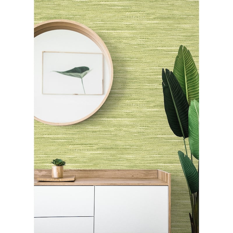 Seabrook Designs Weave Unpasted Wallpaper