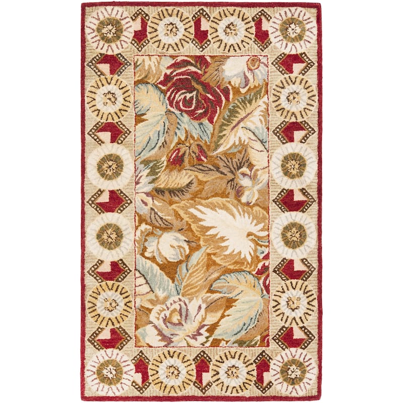 SAFAVIEH Handmade Bergama Arieana Oriental Hand-spun Wool Rug