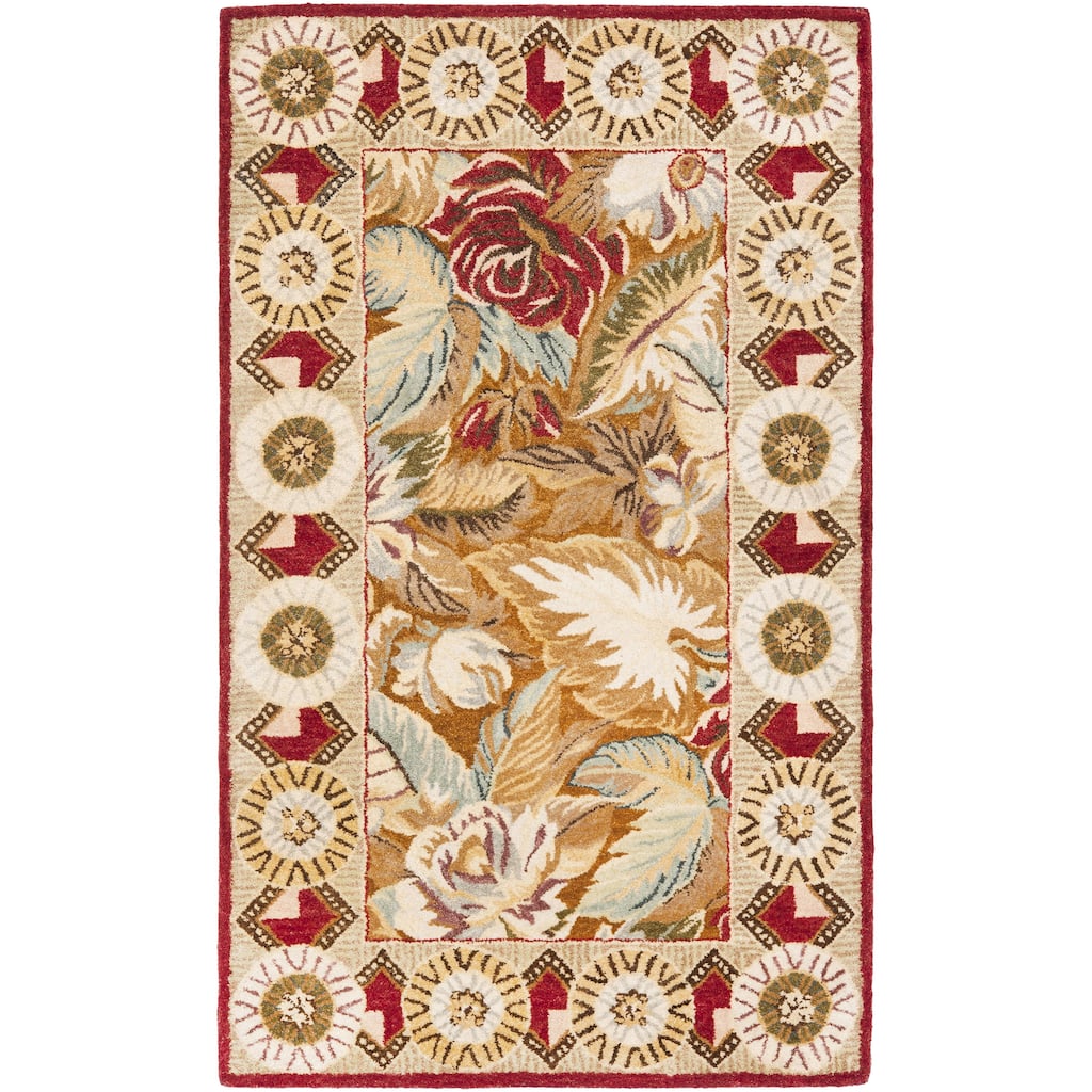 SAFAVIEH Handmade Bergama Arieana Oriental Hand-spun Wool Rug