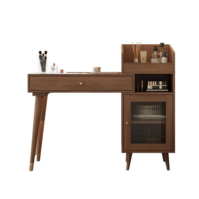 Makeup Vanity,Retractable Dressing Table