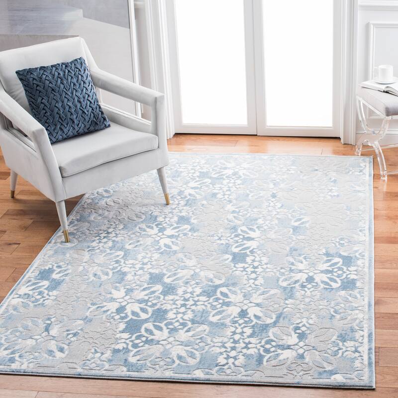 SAFAVIEH Lagoon Dotty Modern Abstract Rug - 4'5" x 6'5" - Grey/Blue