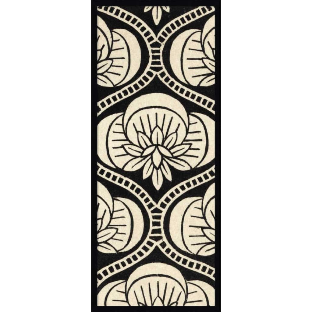 Amanti Art Framed Fabric Pinboard Ornamental Tile Motif No. 1 by Vision Studio Printed Bulletin Board