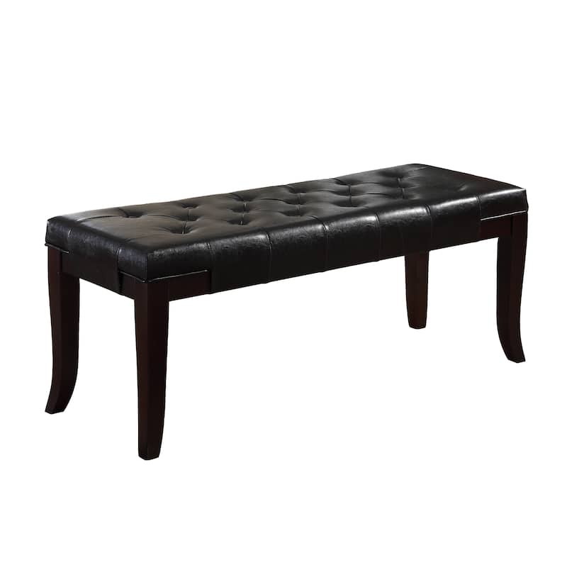 Linon Tufted Bench, Fabric