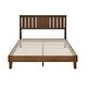 preview thumbnail 3 of 6, MUSEHOMEINC Mid-Century Modern Solid Wooden Platform Bed with Adjustable Height Headboard for Bedroom,Wood Slat Support