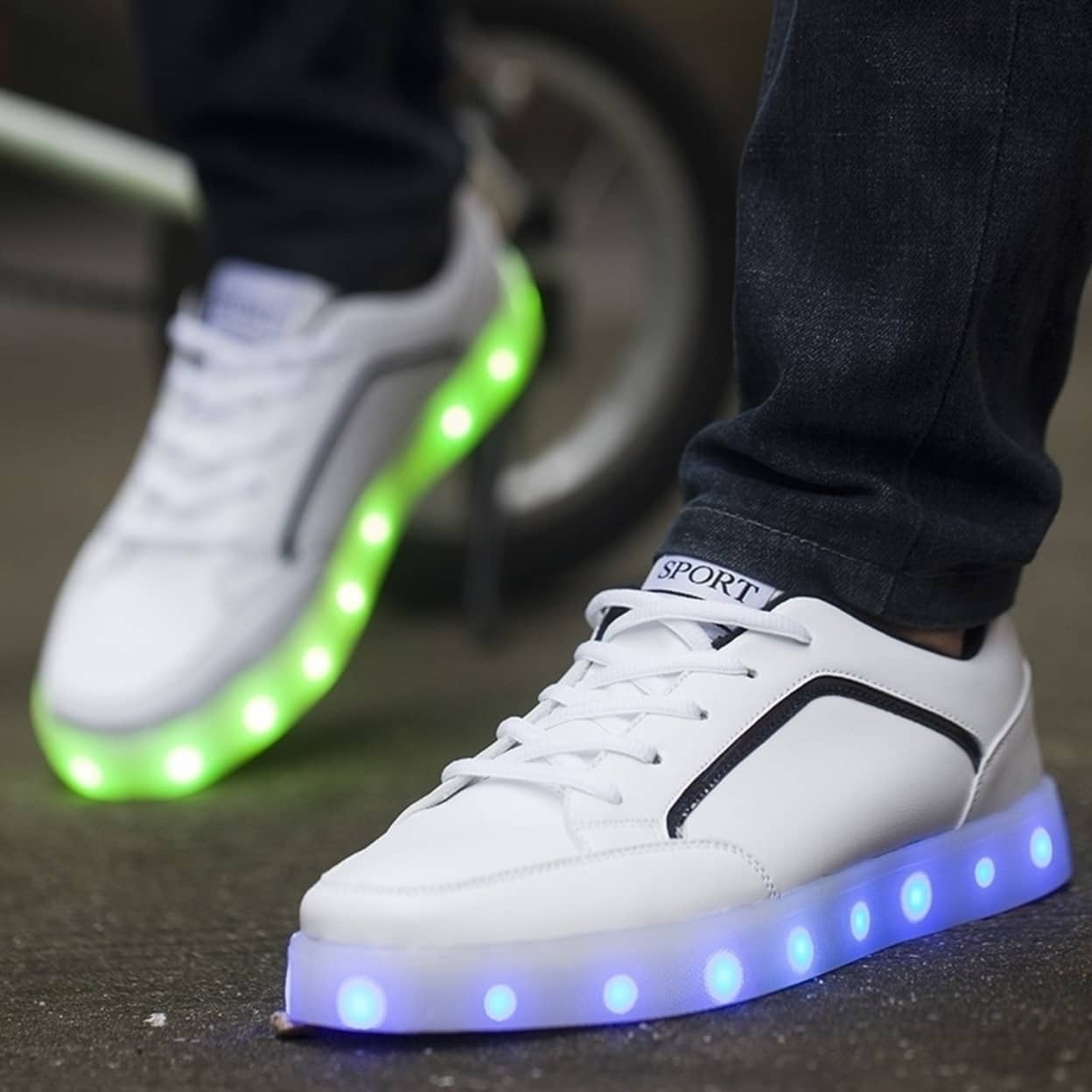 led light shoes for mens