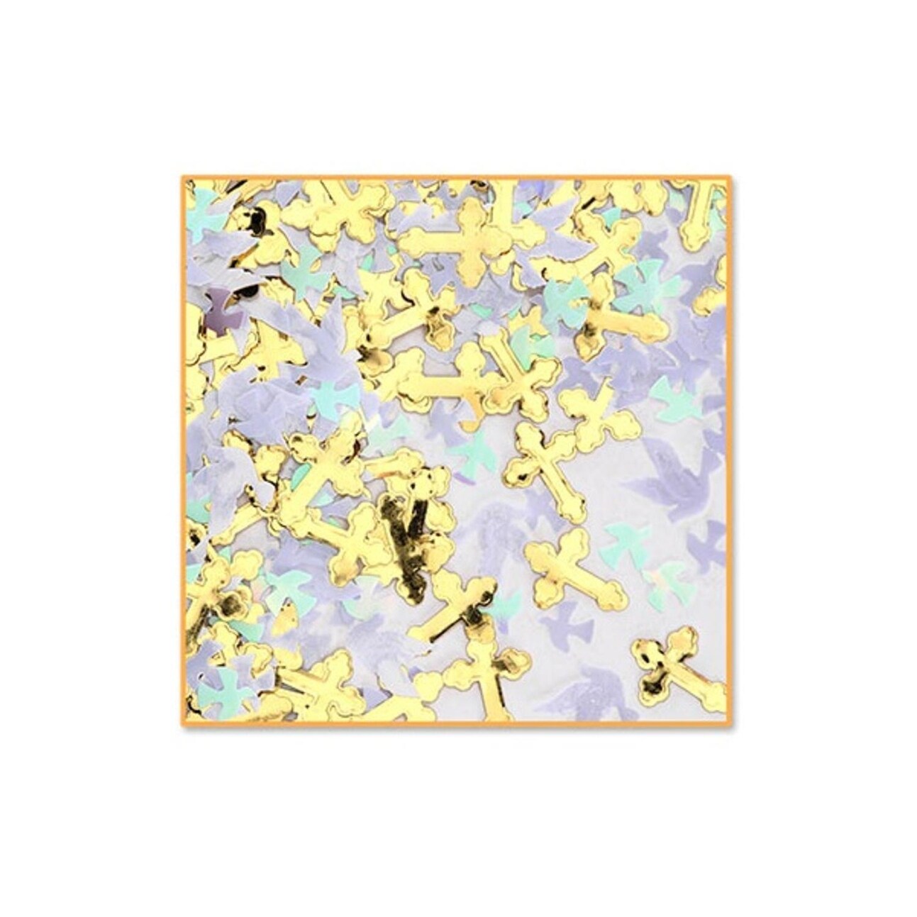 Shop Pack Of 6 Gold Light Purple And Blue Rejoice Party Confetti