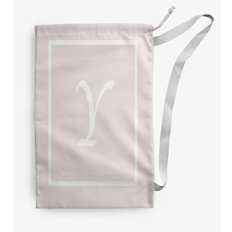 Classic Monogram Laundry Bag - 18" x 29" - Cream/White