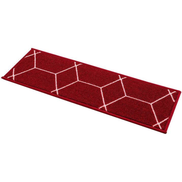 Stair Treads Hexagon Design Washable Non Slip Backing, 8.5''X26''