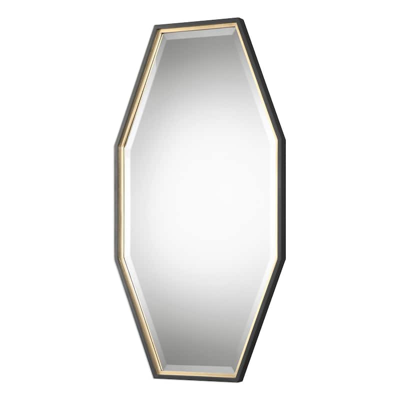 Uttermost Savion 24"W Contemporary Urban Octagon Wall Mirror