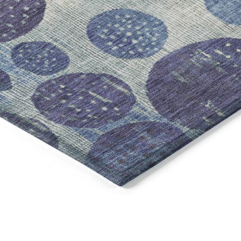 HomeRoots Geometric Transitional Rectangle Outdoor Rug