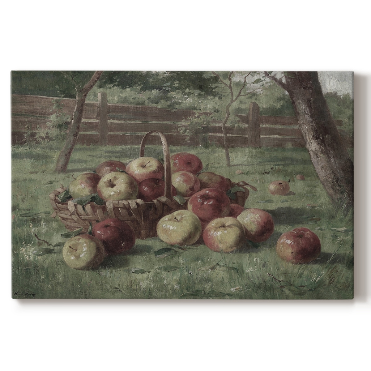 Vintage Botanical Print-XI -Gallery Wrapped Canvas - Bed Bath