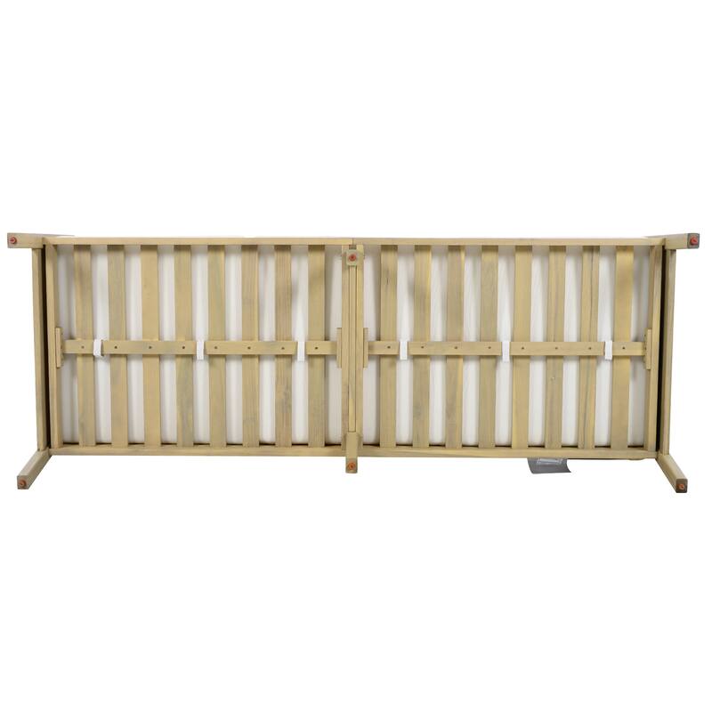 Christopher Knight Home - Nordic Modern Outdoor Acacia Wood & Wicker 3-Seater Sofa with Waterproof Cushions