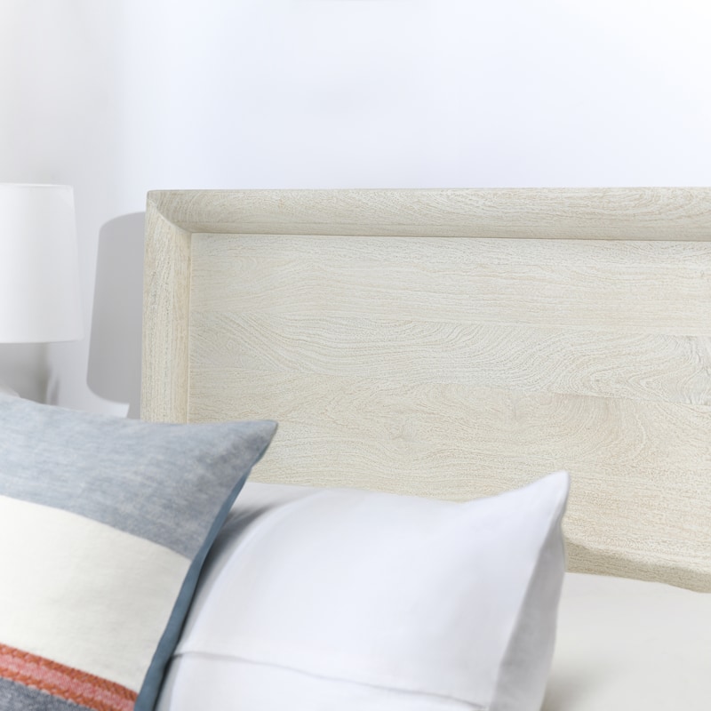 Classic Home Reece Mango Wood Bed in White