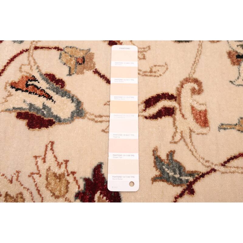 ECARPETGALLERY Hand-knotted Jamshidpour Cream Wool Rug - 5'6 x 8'5