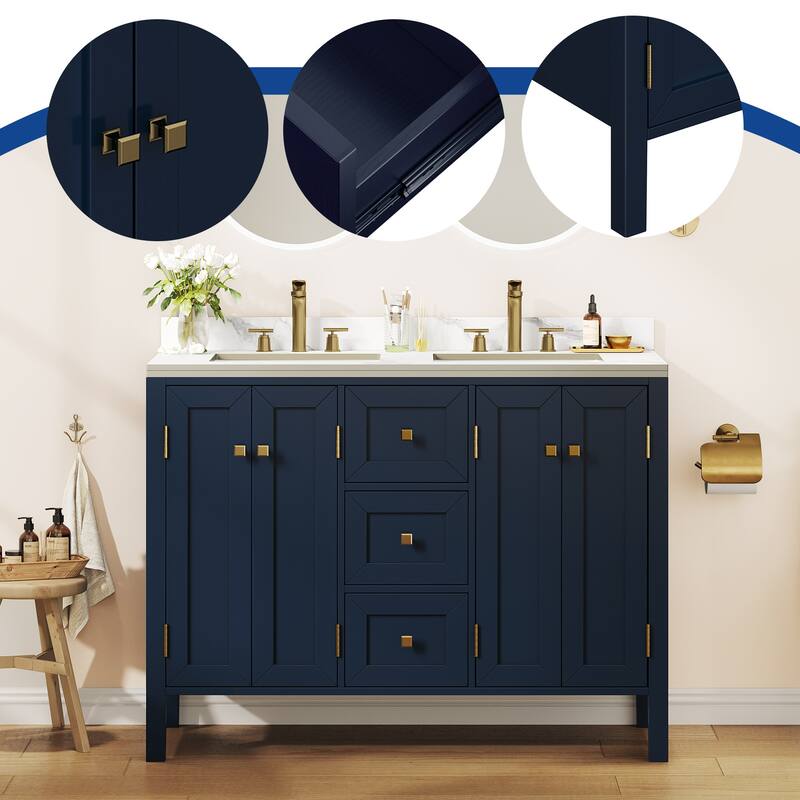 Moasis 36"/40"/ 47" Bathroom Vanity Cabinet with Sink