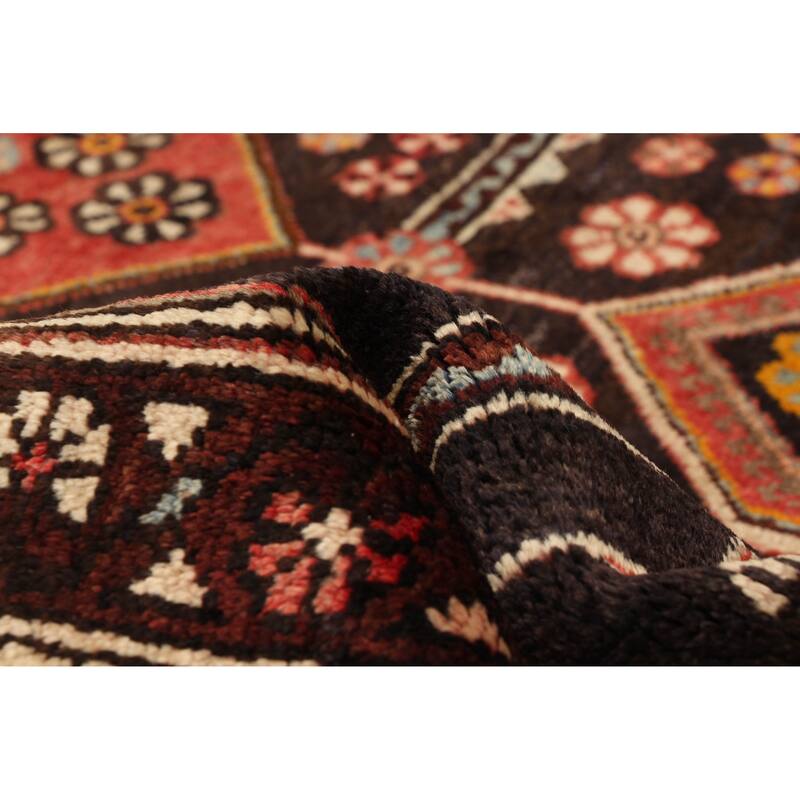 ECARPETGALLERY Hand-knotted Anadol Black Wool Rug - 7'7 x 4'6