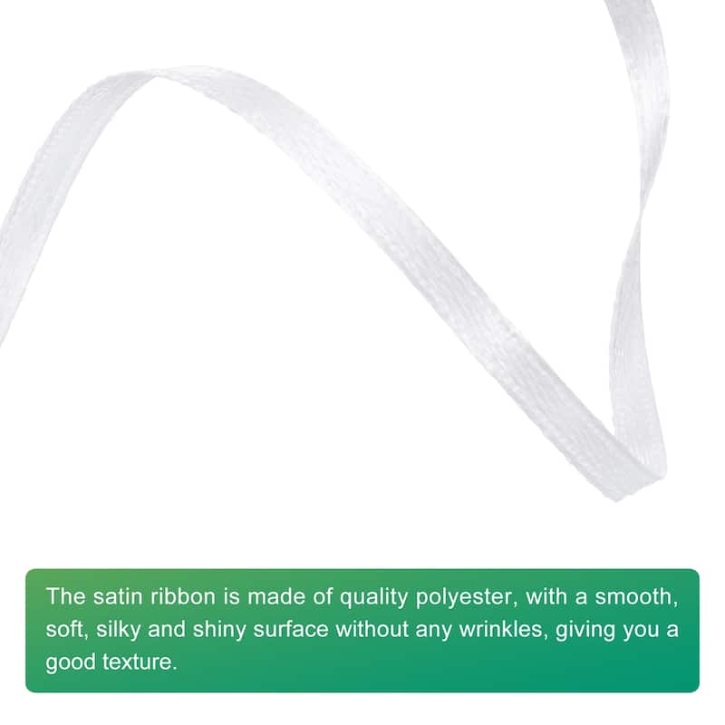 Satin Ribbon, 1/8 Inch x 100 Yards Double Face Satin Ribbon - 1/8 Inch