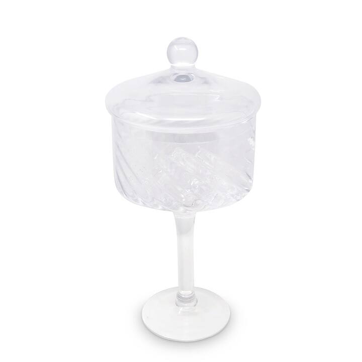Tall Stemmed Cookie Jar, Liscio Ottico